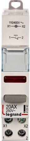 Legrand Przycisk modułowy 20A 1R z lampką LED 110/400V czerwoną LP472 (412940)