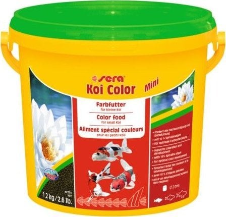 Sera Koi Color Mini 3.800 ml, granulat - pokarm postawowy dla Koi
