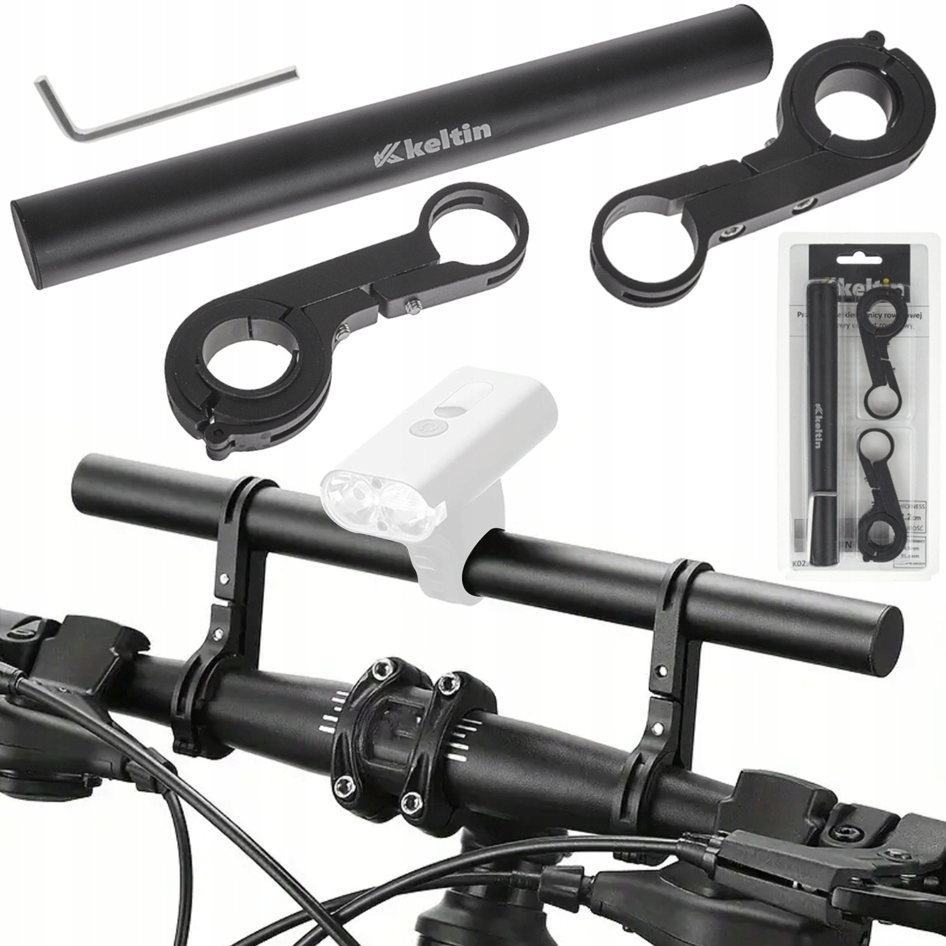 Przedłużenie kierownicy rowerowej – dodatkowy uchwyt rowerowy (100)