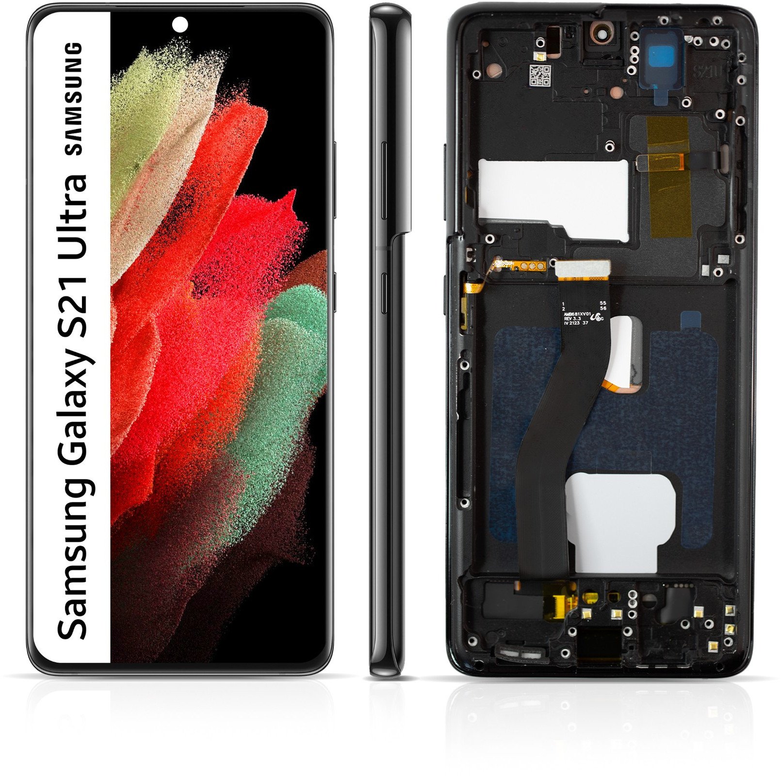Wyświetlacz do Samsung Galaxy S21 Ultra Ekran LCD Big OLED Ramka SM-G998B (5904858385102)
