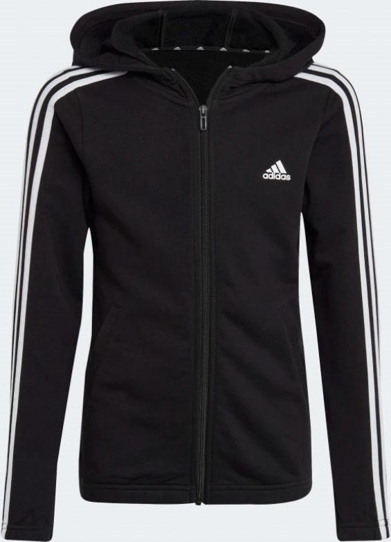 Adidas Bluza adidas Essentials 3 Stripes Full-Zip Hoodie Jr IC3634