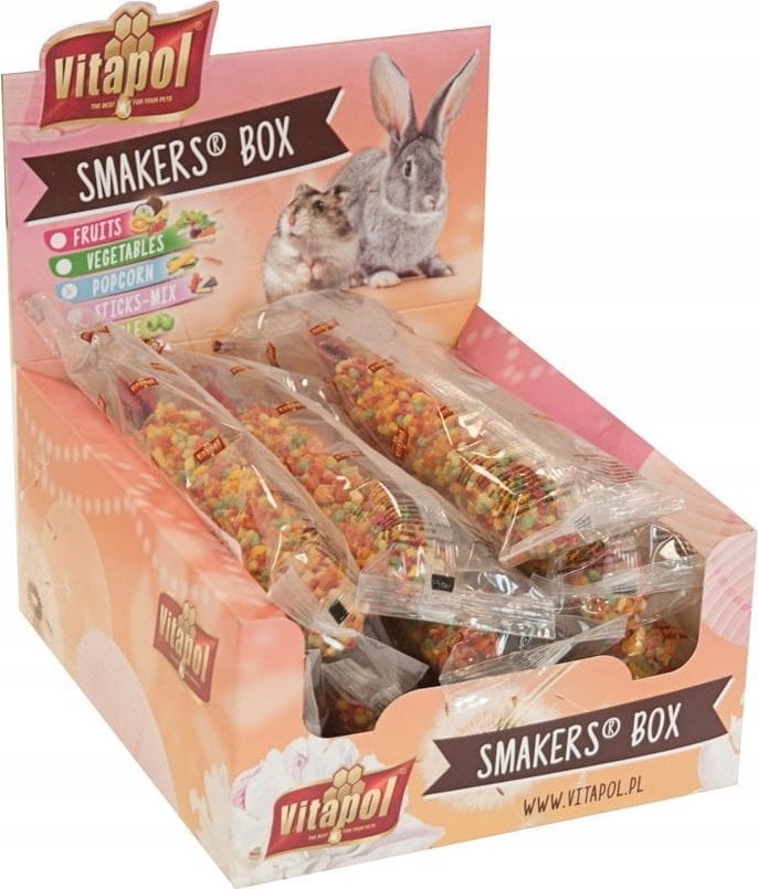 Vitapol SMAKERS BOX POPCORN DLA GRYZONI I KRÓLIKA 12szt/box