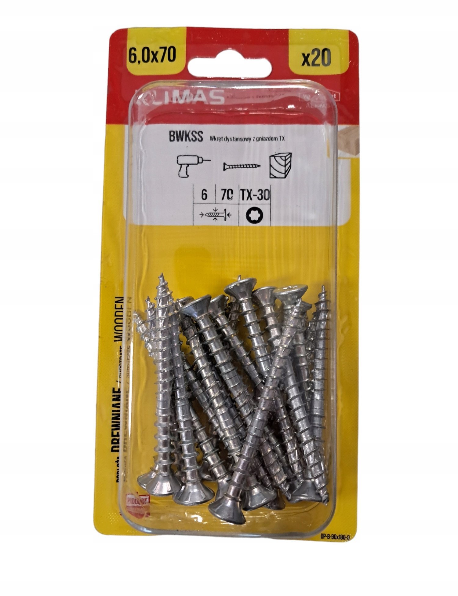 WOOD SCREWS REG TORXWKSS 6.0X70 20PCS