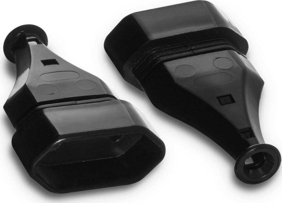 Volteo GNIAZDO WTYCZKOWE PŁASKIE 2,5A 250V ROZBIERALNE CZARNE