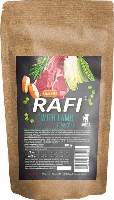 Sucha karma dla psa Rafi Junior z jagnięciną 100 g