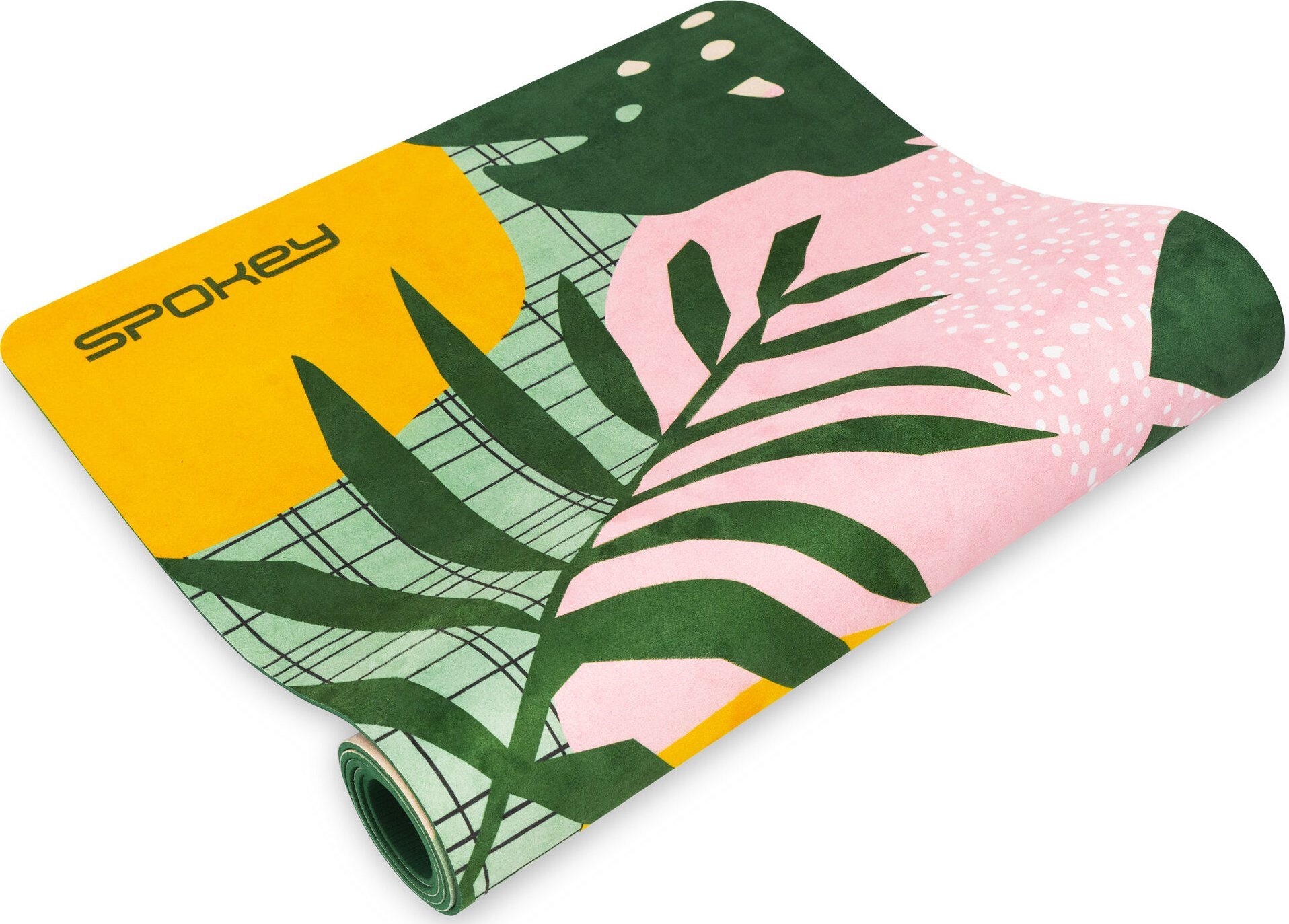 Spokey Mata treningowa Home Jungle 183 cm x 61 cm x 4 cm zielona