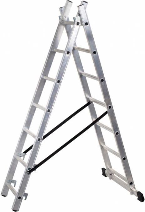 Braket Drabina wolnostojąca dwustronna aluminiowa 7 stopniowa (BR-00-3207)