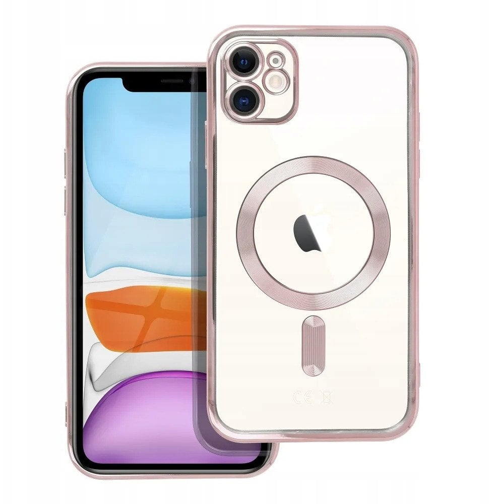 Futerał ELECTRO MAG COVER kompatybilny z MagSafe do IPHONE 11 złoty róż