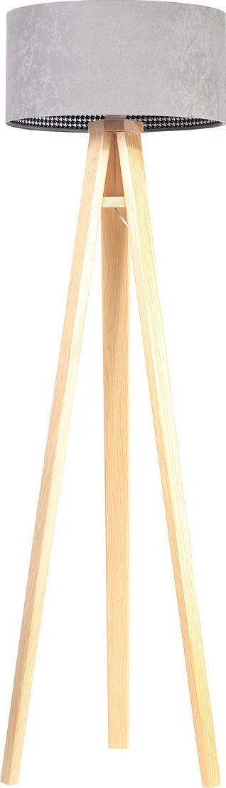 Lampa podłogowa BPS KONCEPT Lampa stojąca HOME 40 szara/sosna BPS KONCEPT