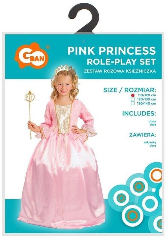 Strój dla dzieci Różowa Księżniczka rozm.110/120cm