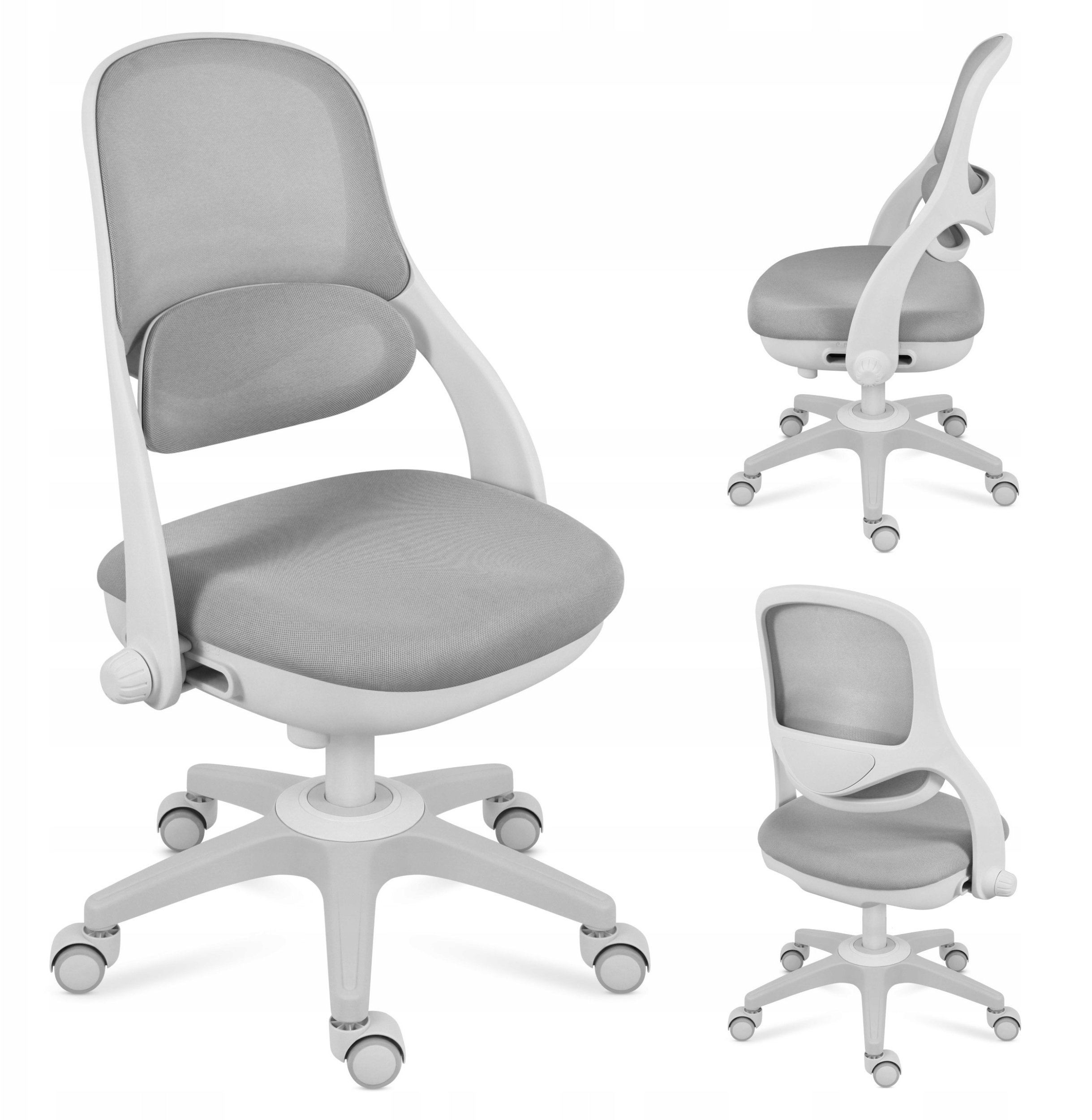 Fotel Obrotowy Dla Dzieci I Młodzieży Regulowany Mark Adler Junior 4.7 Grey