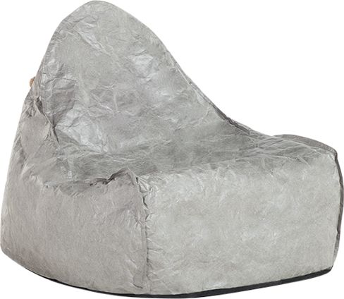 Beliani Pufa fotel szary DROP