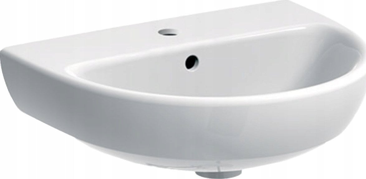 Umywalka Geberit Geberit Selnova Umywalka kompaktowa, B50cm, H18cm, T41cm, z przelewem, z otworem na baterię [20]