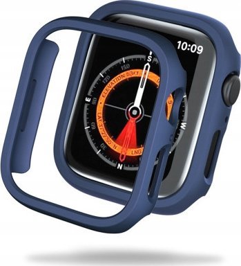 Tech Craft Etui obudowa ochronna Apple Watch 7/8/9 (41MM) ciemno niebieska
