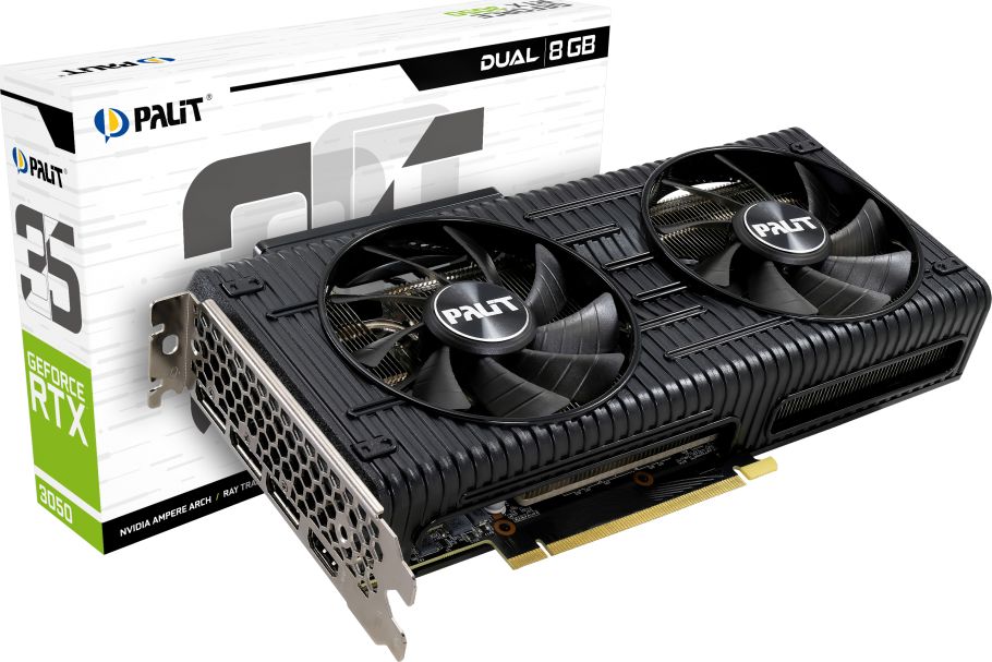 Karta graficzna Palit GeForce RTX 3050 Dual 8GB GDDR6 (NE63050019P1-190AD)