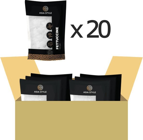 Asia Style Makaron Konjac, fettuccine 20 x 270g (cały karton) -