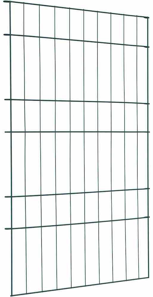 vidaXL Zestaw ogrodzenia stawu 8 pcs Zielony 50 x 80 cm Stal