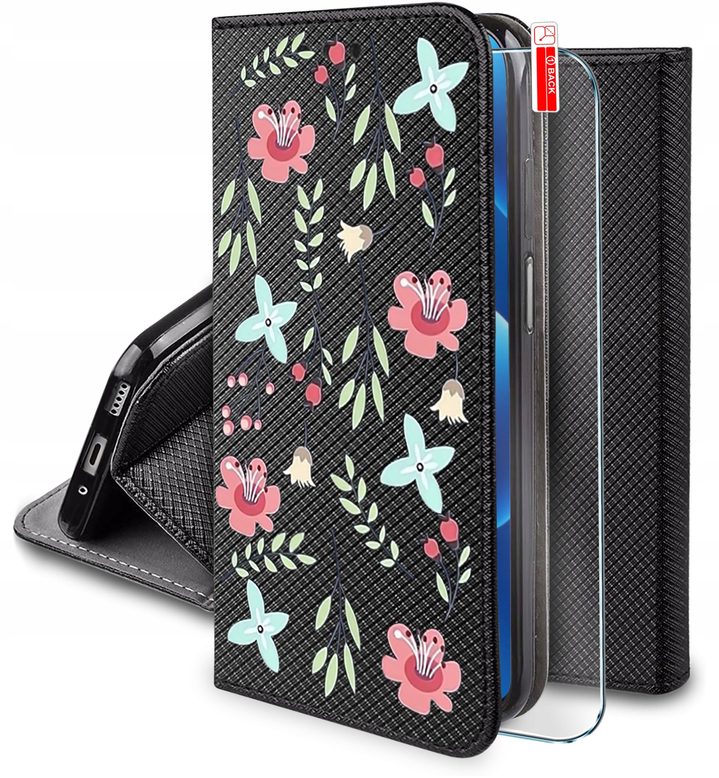 Etui do Xiaomi Redmi A5 MAGNET WZORY CASE + SZKŁO 9H