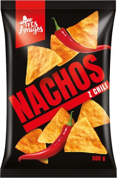 Fanex Nachos paprykowe z chili tortilla Tres Amigos 500g - Fanex