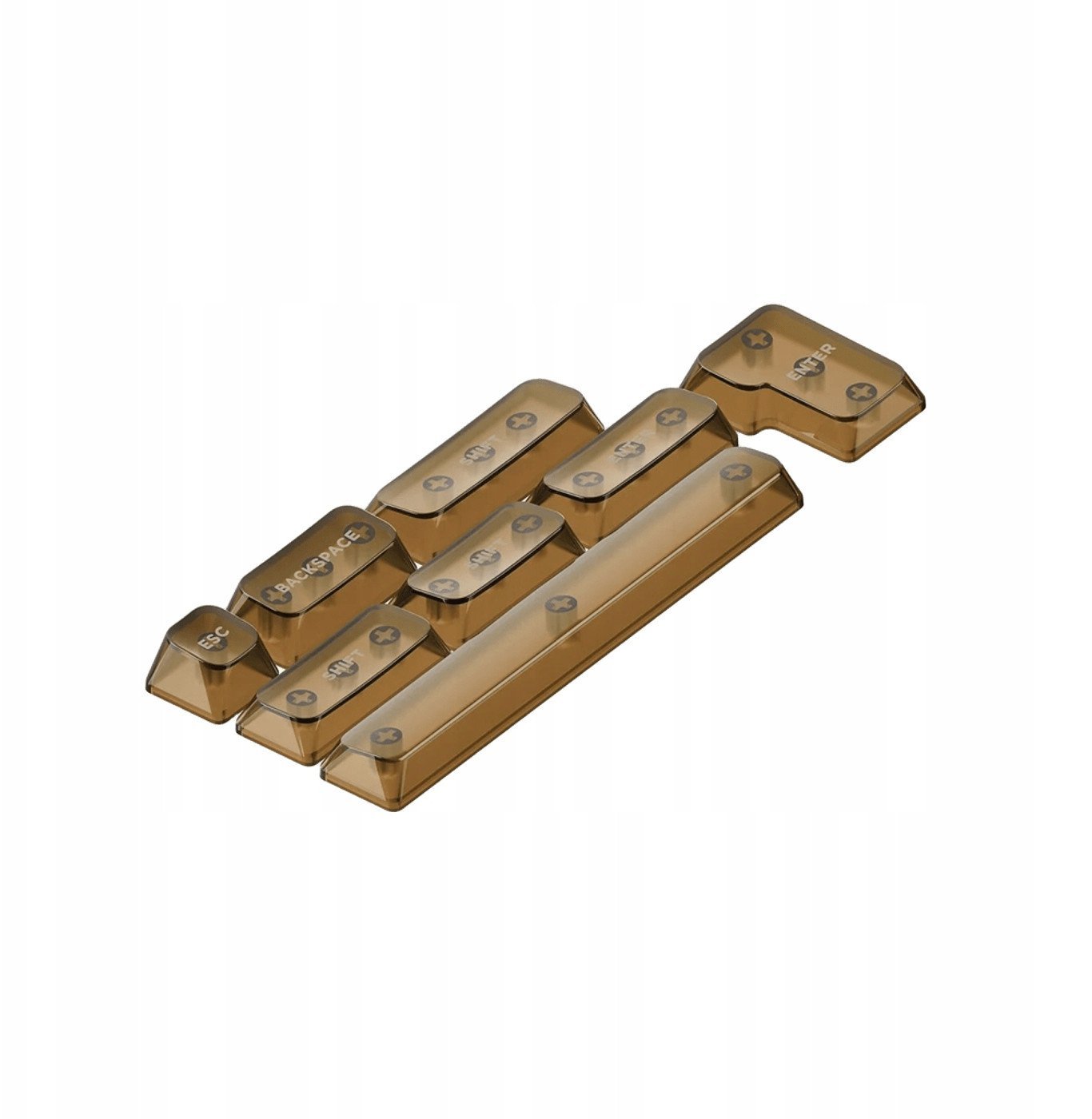 NuPhy - Crystal mSA PC Keycaps Cosmic Mocha