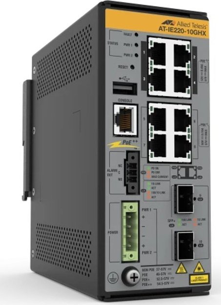 Allied Telesis Allied Telesis IE220-10GHX Zarządzany L2 Gigabit Ethernet (10/100/1000) Obsługa PoE Szary