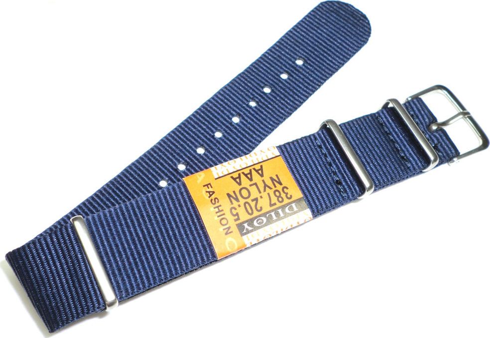 Diloy Nylonowy pasek do zegarka 20 mm Diloy 387.20.5 uniwersalny