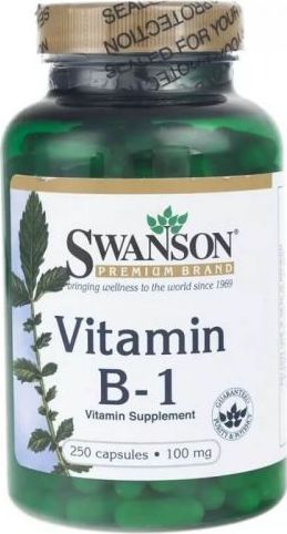 Swanson Witamina B-1 Tiamina Vitamin B-1 100mg 250 kapsułek SWANSON