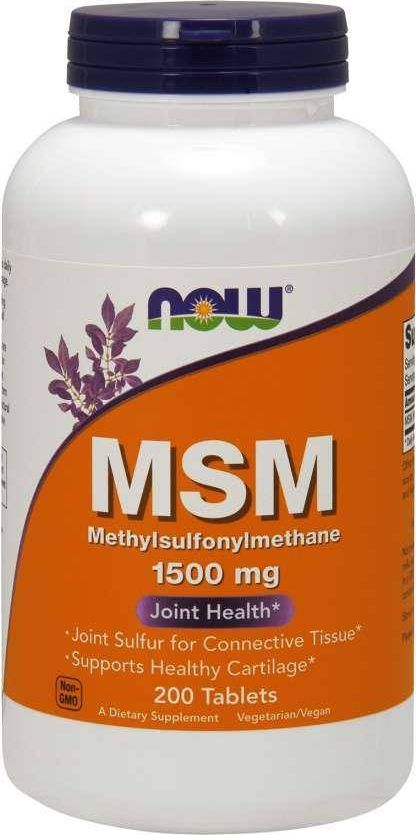 NOW Foods NOW Foods MSM 1500mg 200 tabl. - NOW/413