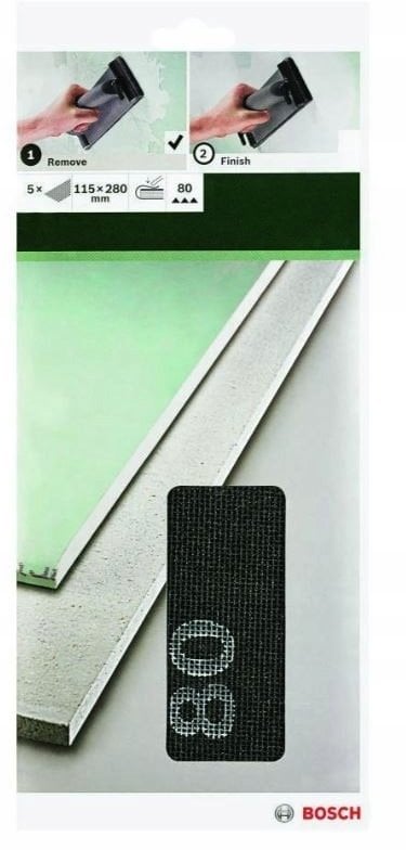 Bosch DIY siatka ścierna 115x280mm K80
