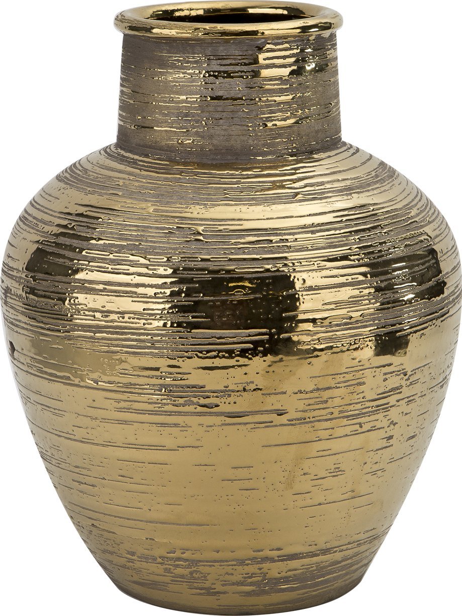 Art-Pol Wazon ceramiczny 28 cm złoty AP171396