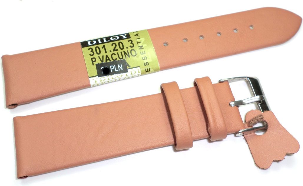 Diloy Skórzany pasek do zegarka 20 mm (301.20.3)