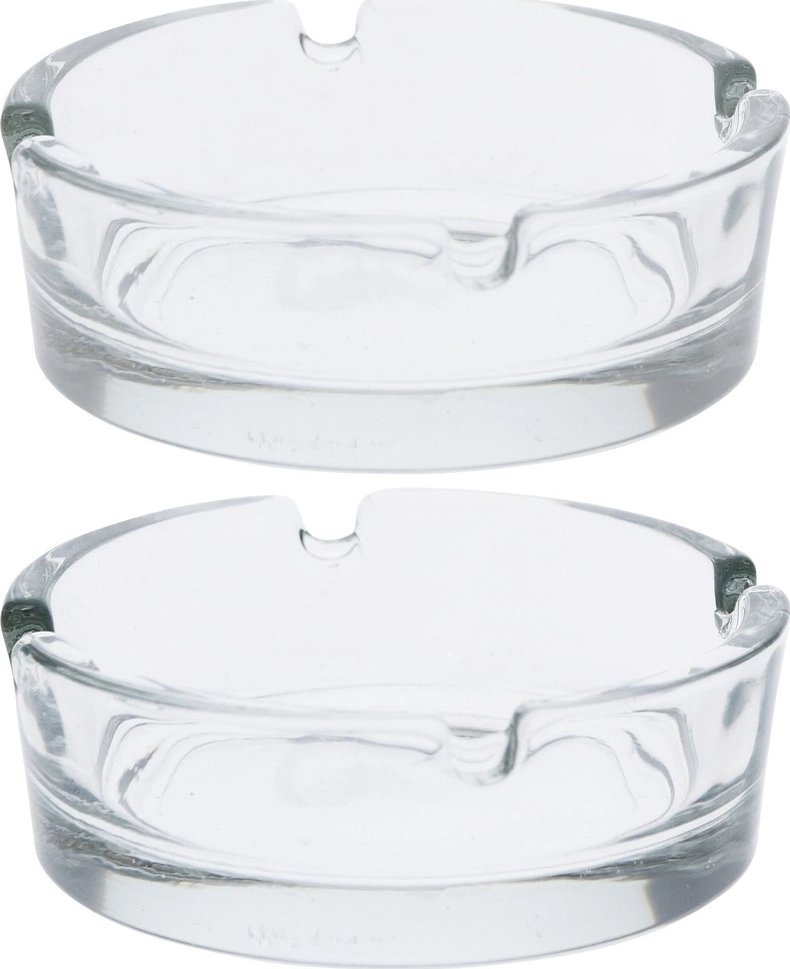 Popielniczka szklana 8 cm 2 szt.