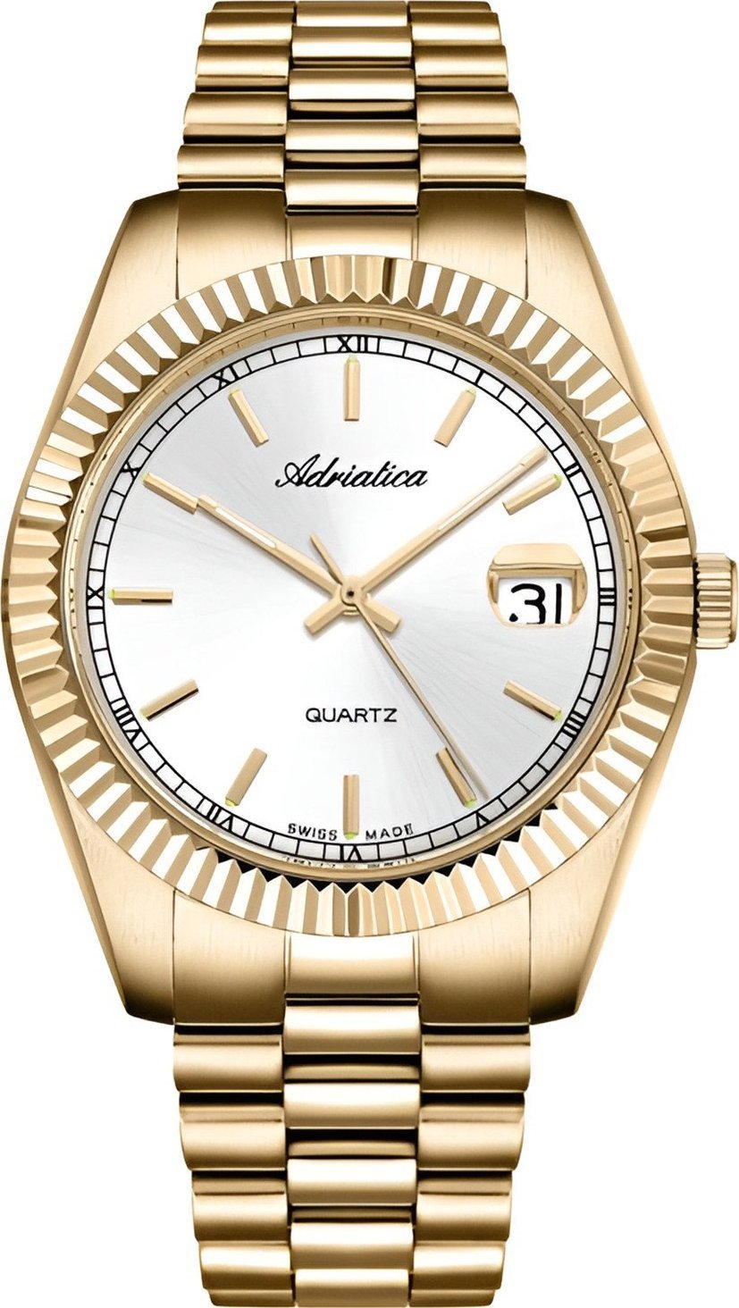 Zegarek Adriatica Zegarek męski Adriatica A1090.1113Q złoty