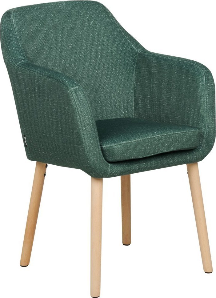 Beliani Krzesło do jadalni welurowe zielone YORKVILLE II