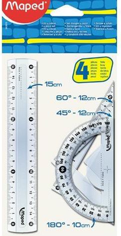 Maped Zestaw geometryczny Mini 4 elementy
