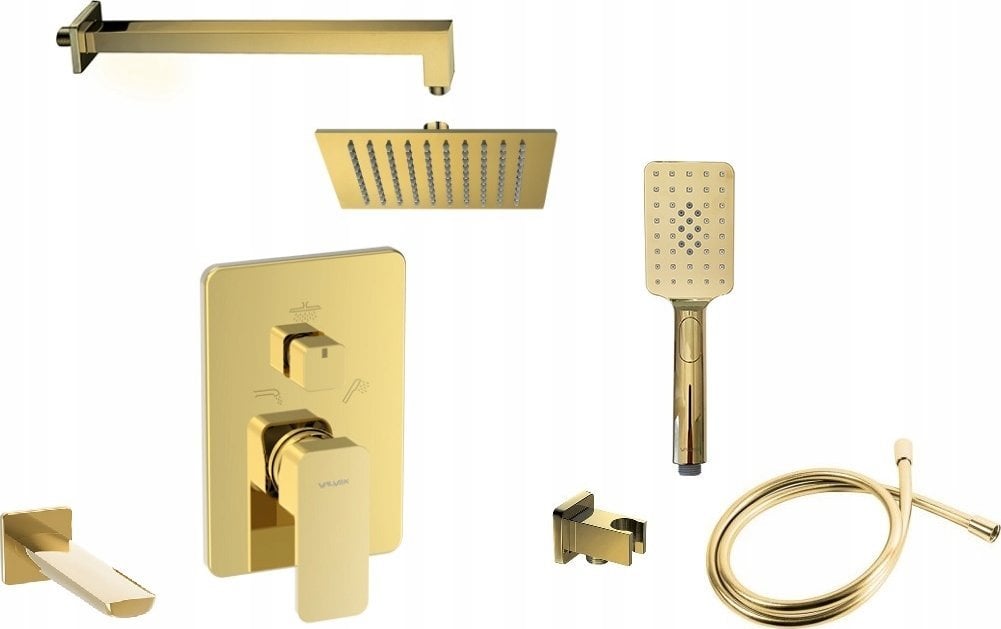 Bateria prysznicowa Valvex 2455560 BAT. LOFT GOLD PODTYNKOWA Z PRZEŁ. CERAMICZNYM 3-FUNKC. VALVEX // BV.2455560