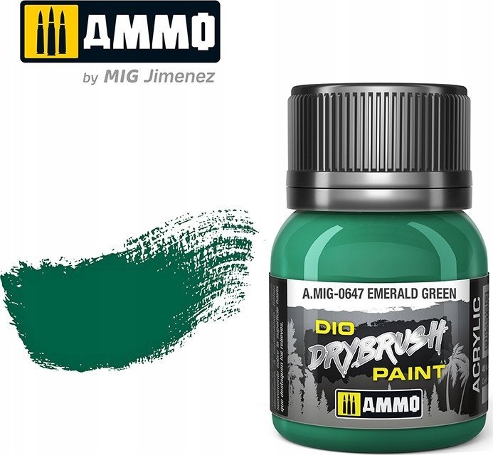 Vallejo Ammo: DIO Drybrush - Emerald Green
