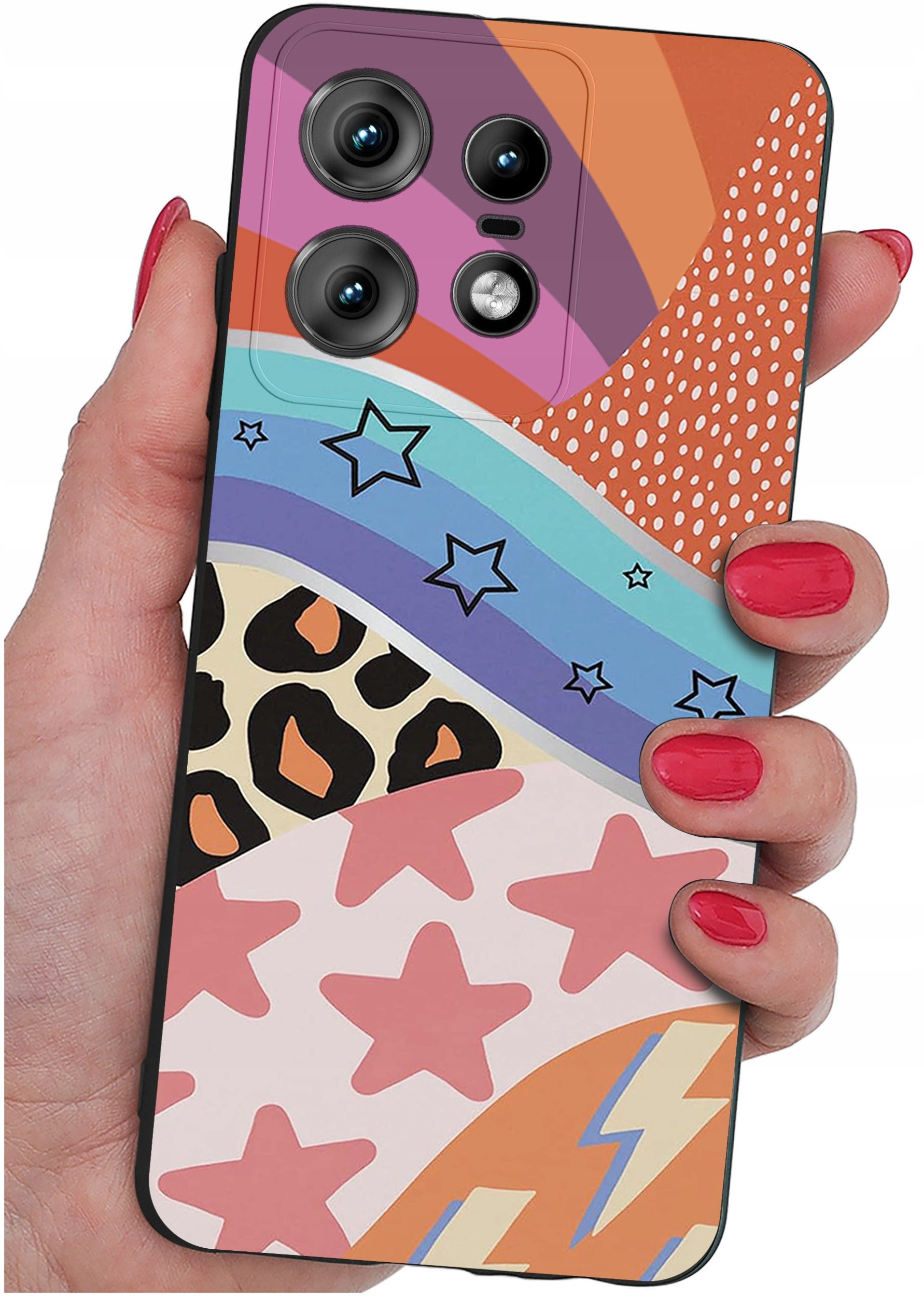 Etui do Motorola Moto EDGE 50 Pro WZORY |SILIKONOWE MATT CASE