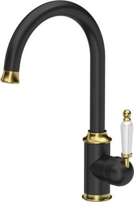 Bateria kuchenna Quadron Rachel Q LINE SteelQ stojąca czarny z elementami wykończonymi złotym (84818011)