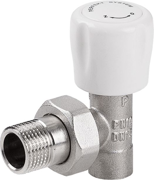 Perfexim Zawór grzejnikowy zasilający kątowy 1/2" do wlutowania PHA-032/L G1/2x15 (20-032-0100-200)