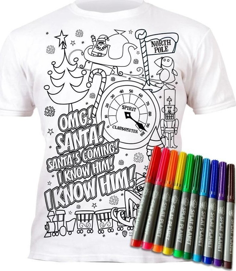 Koszulka do wielokrotnego kolorowania Elfy 5-6