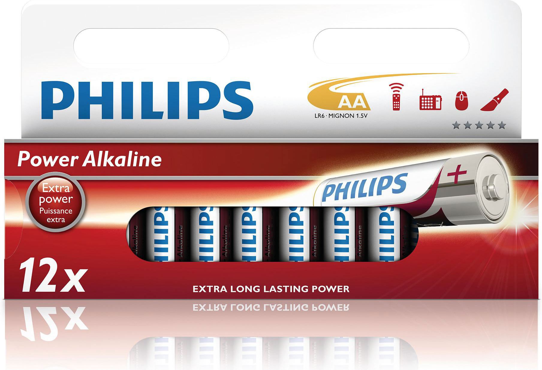 Philips Bateria Power AA / R6 12 szt.