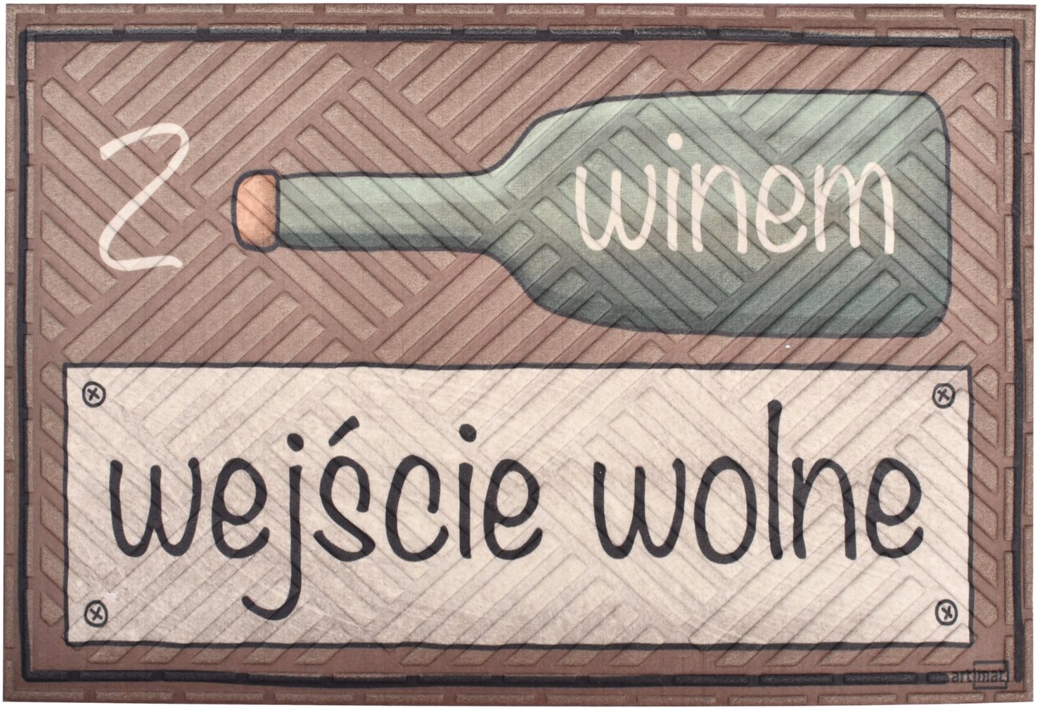 Wycieraczka materiałowa Wino 40x60 cm