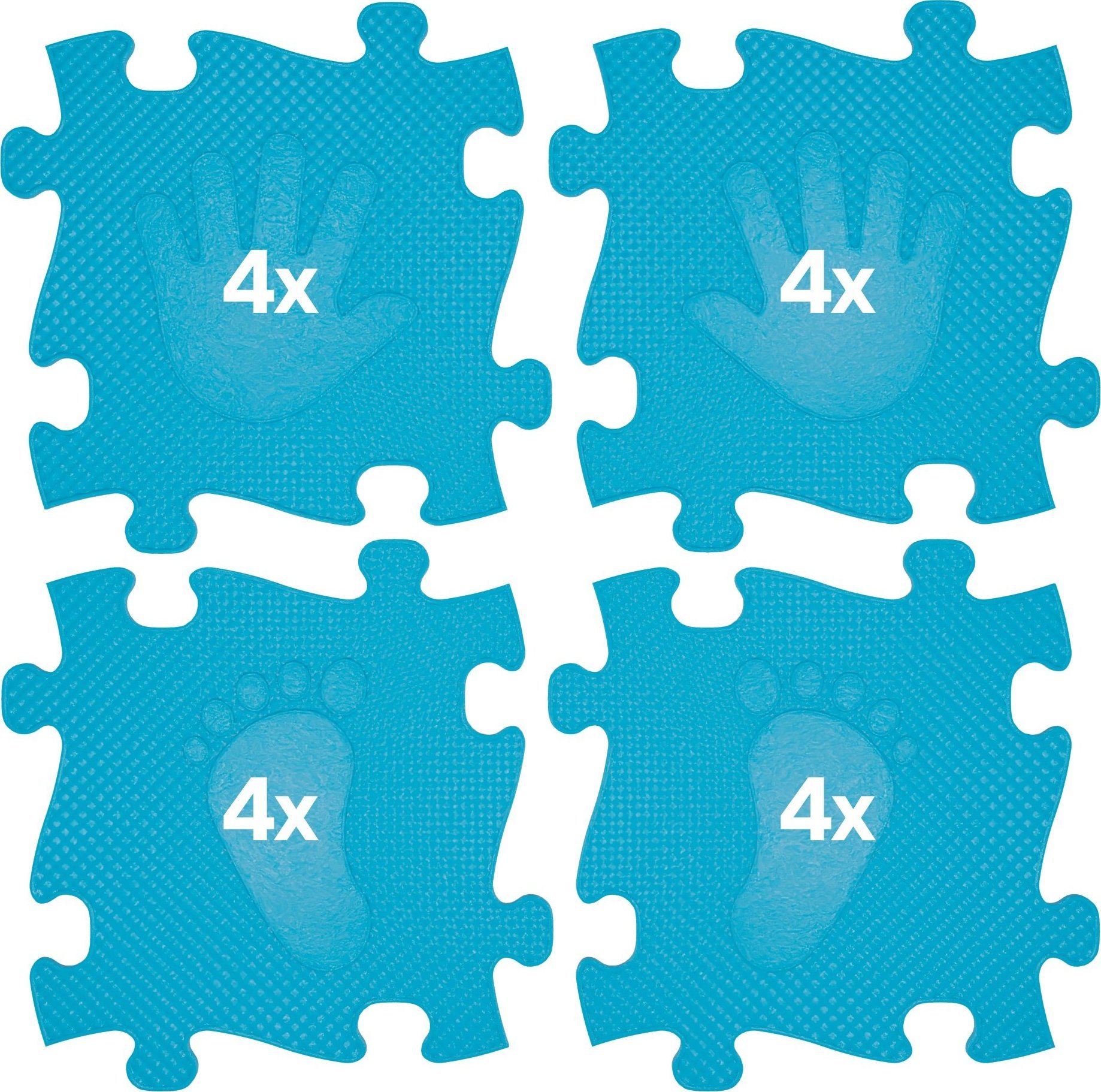 Askato Mata podłogowa 16 elementów Magic Set niebieska MFK-044-1