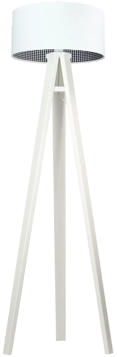 Lampa stojąca HOME 40 biała/pepitka/biała BPS KONCEPT