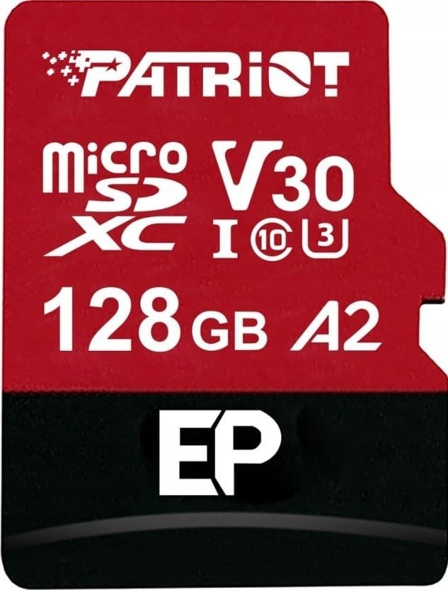Karta Patriot EP MicroSDXC 128 GB Class 10 UHS-I/U3 A2 V30 (PEF128GEP32MCX)