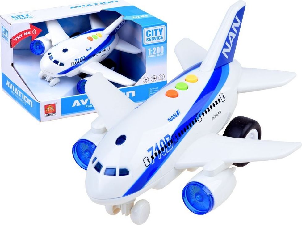 Jokomisiada Interaktywny Samolot z dźwiękiem światłem ZA2433