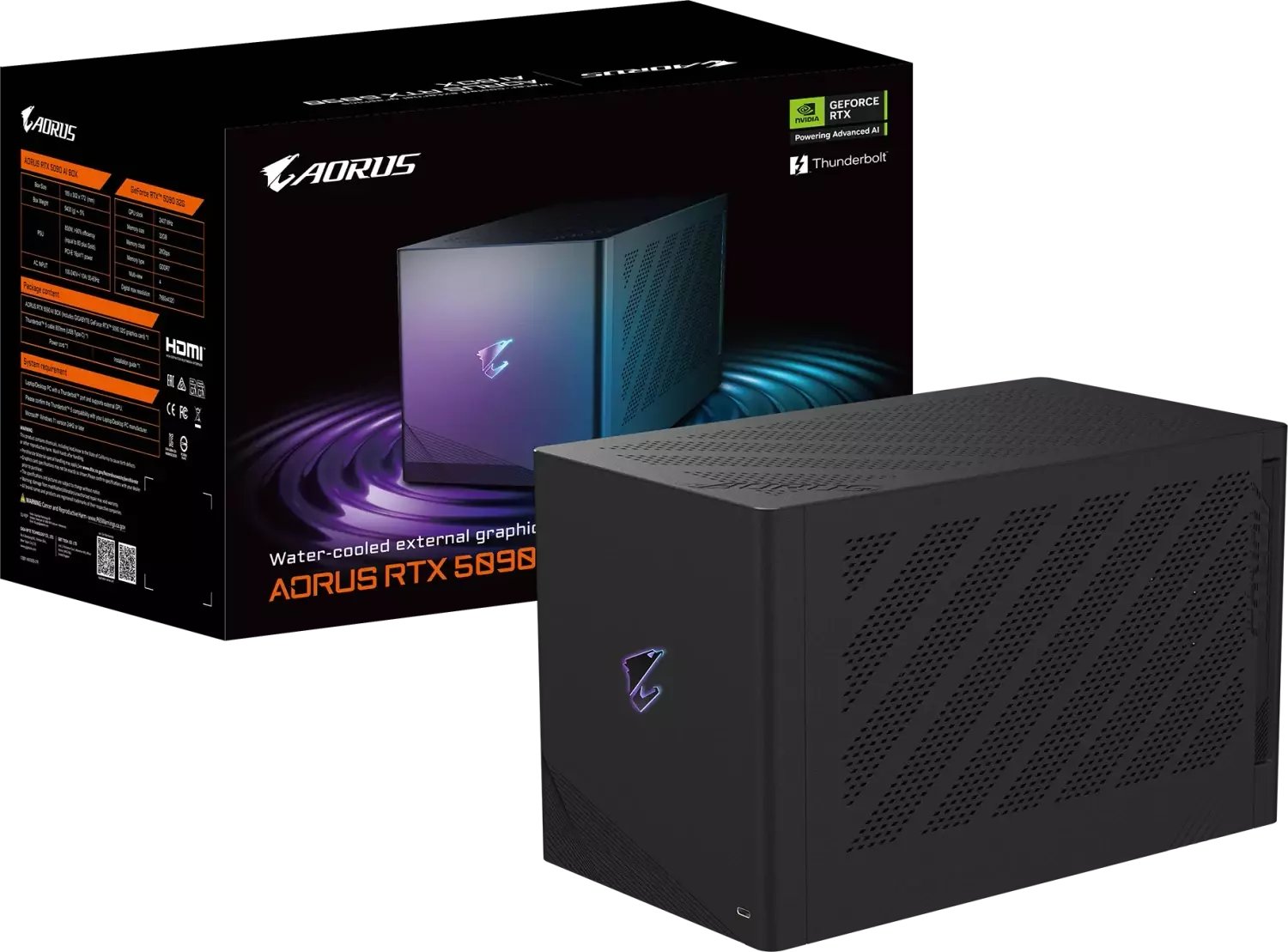 Karta graficzna Gigabyte AORUS GeForce RTX 5090 AI BOX 32GB GDDR7 DLSS4 (GV-N5090IXEB-32GD)