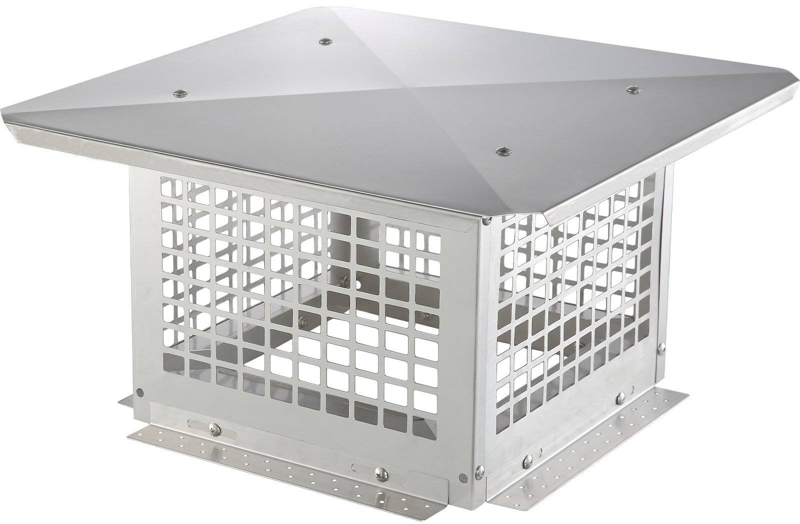 Osłona komina 30x30 cm - stal nierdzewna 304 - łatwy montaż stabilna