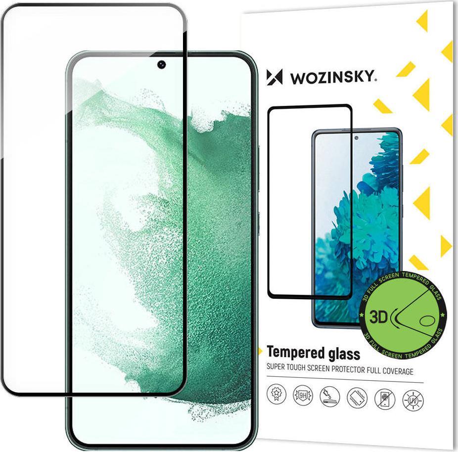 Wozinsky 3D Edge Nano Flexi Glass folia szklana szkło hartowane na cały ekran z ramką Samsung Galaxy S22+ (S22 Plus) przezroczysty